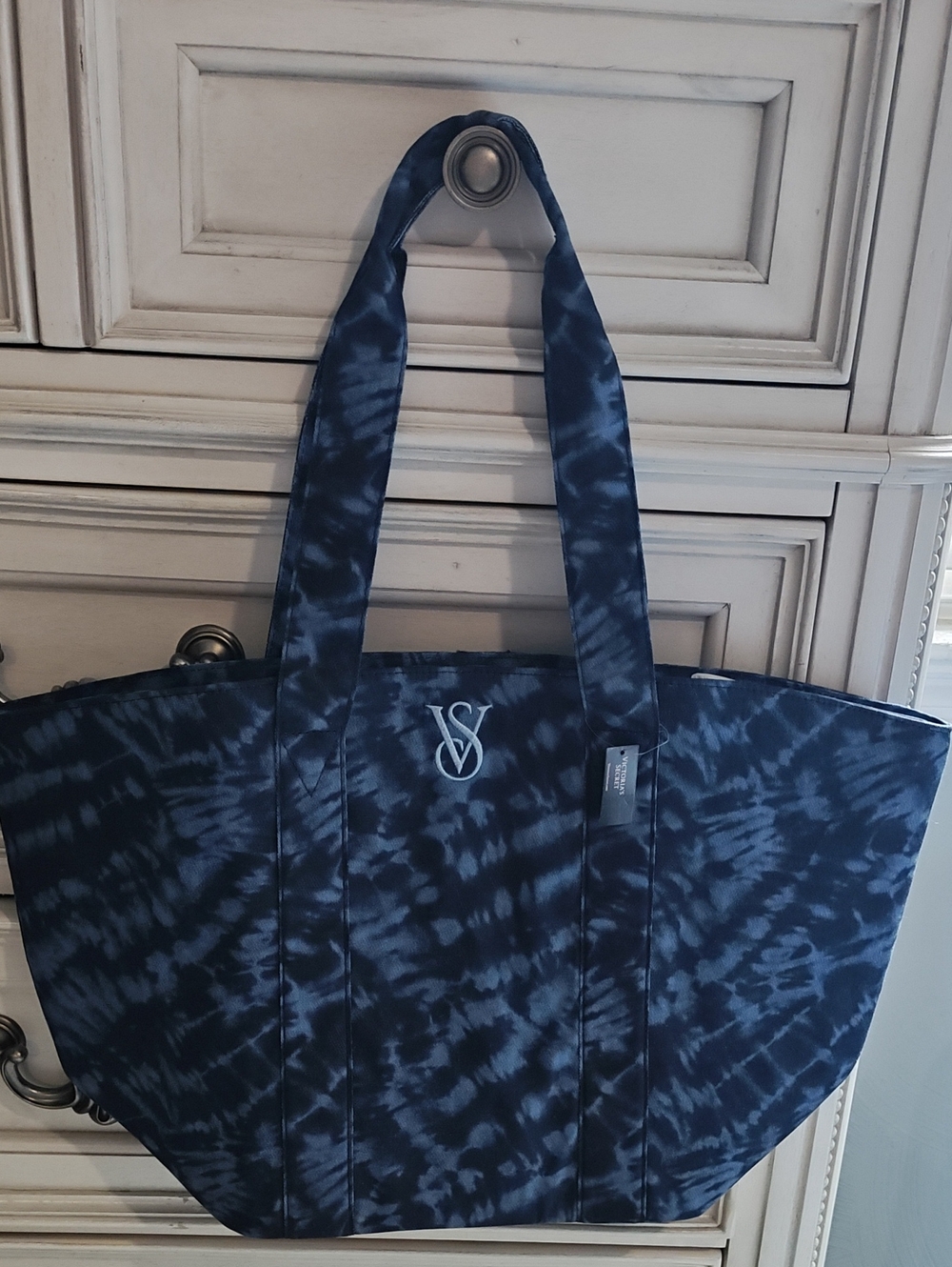 Victoria's Secret Navy Tie-Dye Canvas Tote
